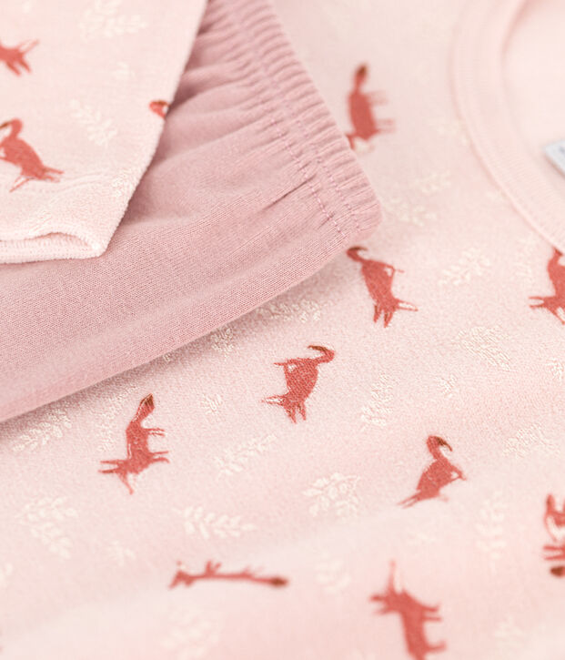 Pijama de terciopelo para ni&ntilde;o/a rosa/multicolor
