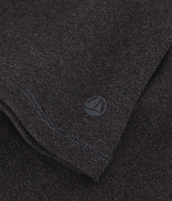 Camiseta L'Iconique de cuello vuelto de algodón para mujer gris CITY CHINE