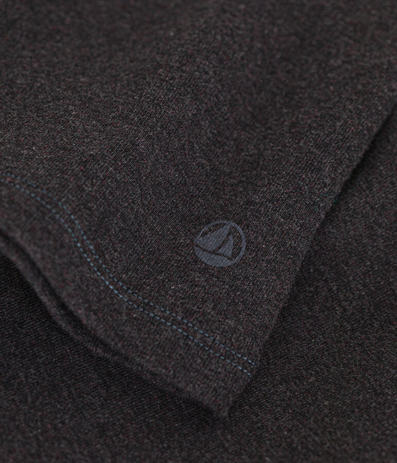 Camiseta L'Iconique de cuello vuelto de algod&oacute;n para mujer gris