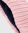Braga de cuello de punto tricotado con forro polar para bebé rosa CHARME