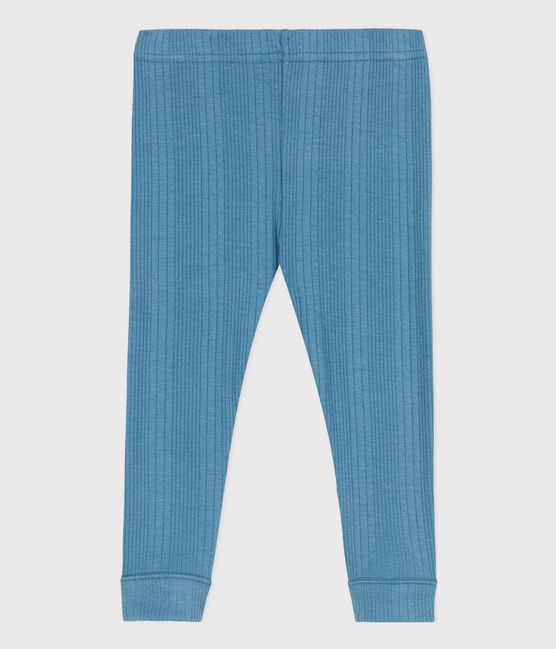 Leggings de algodón para bebé azul LAVIS