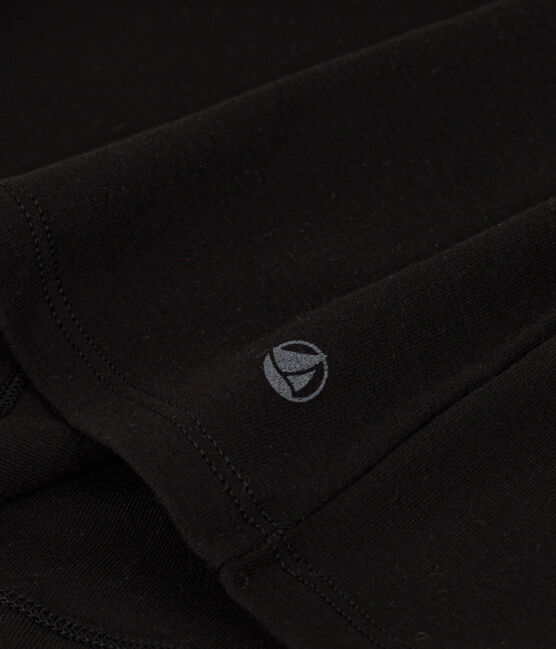 Camiseta Iconique de algodón con cuello alto para mujer negro BLACK