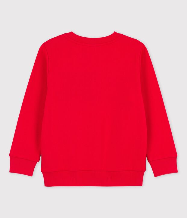 Sudadera de felpa para ni&ntilde;o rojo