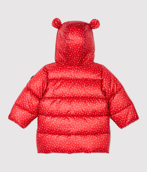 Chaqueta acolchada para beb&eacute;. rojo/multicolor