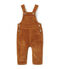 Peto para bebé niño en terciopelo stretch marron CUIVRE