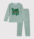 Pijama infantil liso de terciopelo