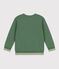 Sudadera infantil unisex de algodón con estampado verde PALMERAIE
