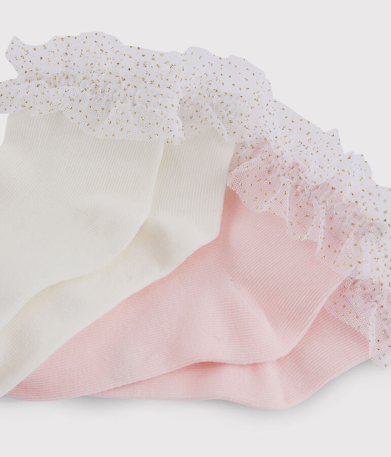 Lote de calcetines para ni&ntilde;a multicolor