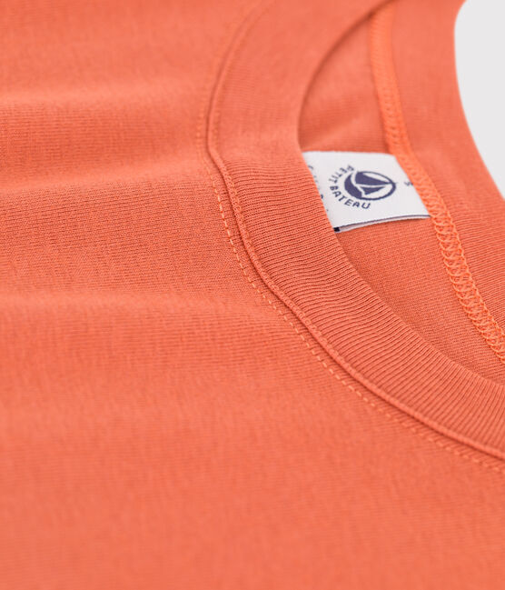 Camiseta de algodón L'ICONIQUE con cuello redondo para mujer rosa BRANDY