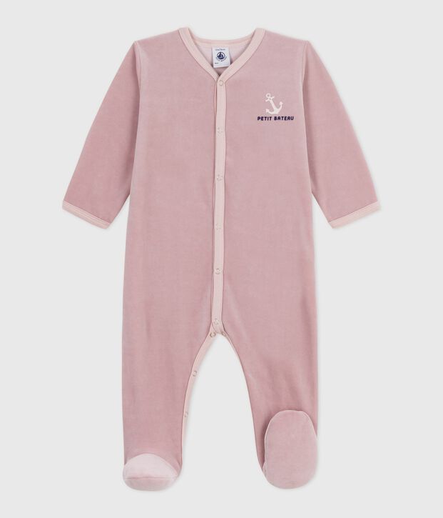 Dors bien en velours b&eacute;b&eacute; rosa/multicolor