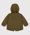 Parka hidrófuga de bebé. verde MILITARY