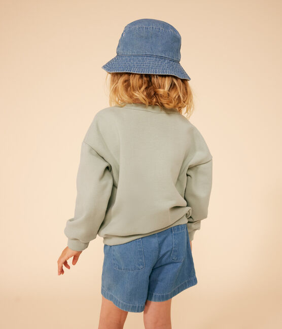 Sudadera de felpa para niña verde HERBIER