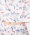 Pijama corto de algodón con estampado de París para mujer blanco MARSHMALLOW/blanco MULTICO