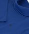 Camiseta infantil lisa de cuello alto de algod&oacute;n azul