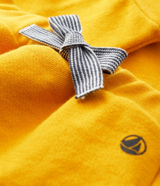 Pantalón de muletón para bebé niño/niña amarillo BOUDOR