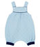Peto corto para bebé de túbico acolchado azul ACIER/blanco MARSHMALLOW