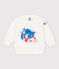 Sudadera Bebé Petit Bateau x Water Family blanco MARSHMALLOW