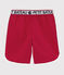 Short de baño reciclado de niño rojo TERKUIT
