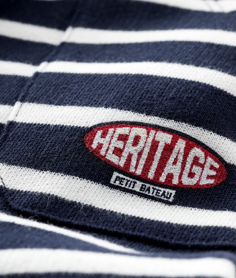 Pantal&oacute;n marinero para beb&eacute; ni&ntilde;o azul SMOKING/blanco MARSHMALLOW