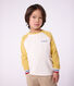 Camiseta infantil de algod&oacute;n de manga larga colorblock