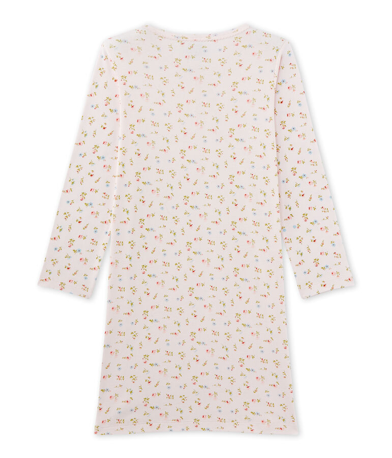 Chemise de nuit fille &agrave; imprim&eacute; petites fleurs rosa/multicolor