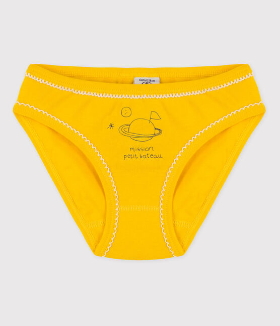 Braguita de algodón de niña amarillo HONEY