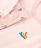 Camis&oacute;n infantil de terciopelo. rosa/multicolor