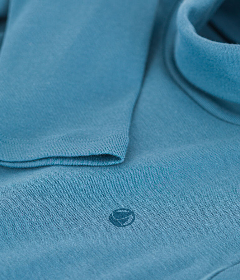 Prenda de cuello cisne de algod&oacute;n de ni&ntilde;a/ni&ntilde;o azul