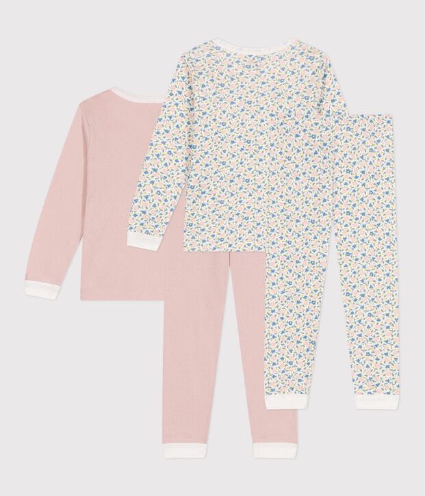 Juego de 2 pijamas infantiles de algod&oacute;n multicolor