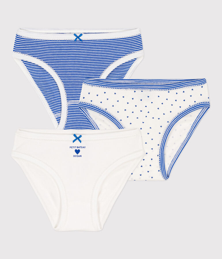 Juego de 3 braguitas de algod&oacute;n para ni&ntilde;a multicolor