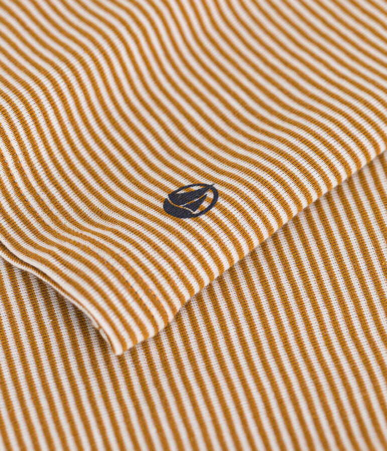 Camiseta Iconique de manga larga de punto a rayas para mujer marron/blanco