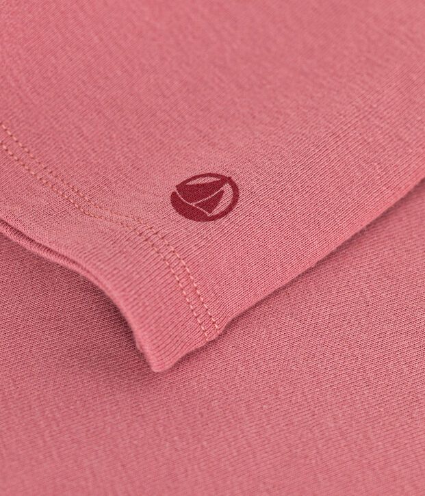 Camiseta de manga larga de punto para ni&ntilde;a rosa