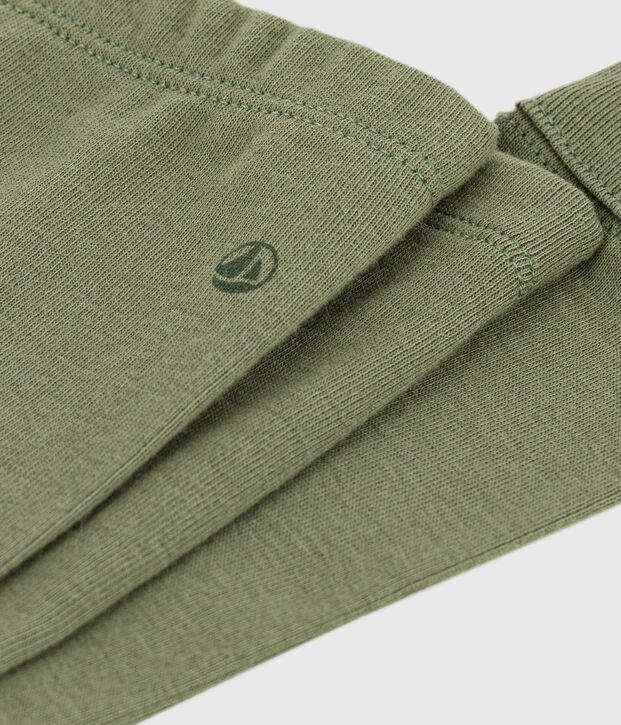 Leggings lisos de algod&oacute;n para beb&eacute; OLIVINE