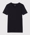 Camiseta de manga corta con cuello de pico para hombre negro NOIR