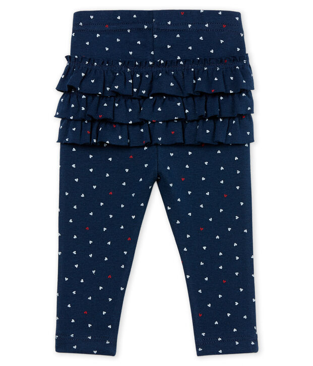 Leggings estampados para beb&eacute; ni&ntilde;a azul/multicolor