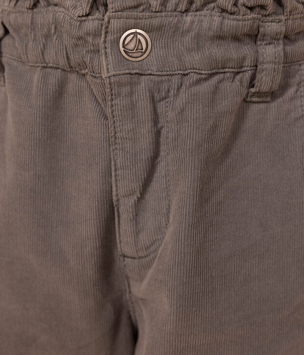 Pantal&oacute;n recto de terciopelo para ni&ntilde;a THUYA