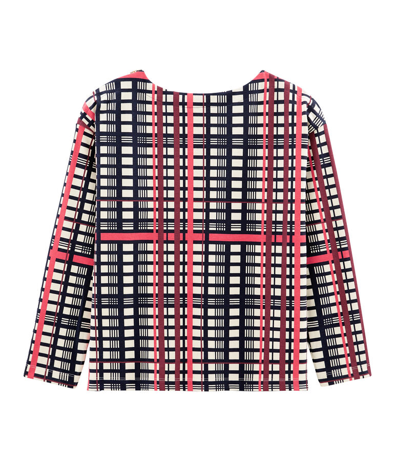 Marinera de cuadros para mujer blanco/multicolor