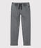 Pantalón regular de tejido vaquero sostenible para niño gris GRIS