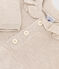 Vestido de manga larga de punto tricotado de algodón para bebé beige MONTELIMAR CHINE
