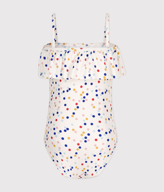 Bañador estampado para niña blanco MARSHMALLOW/blanco MULTICO