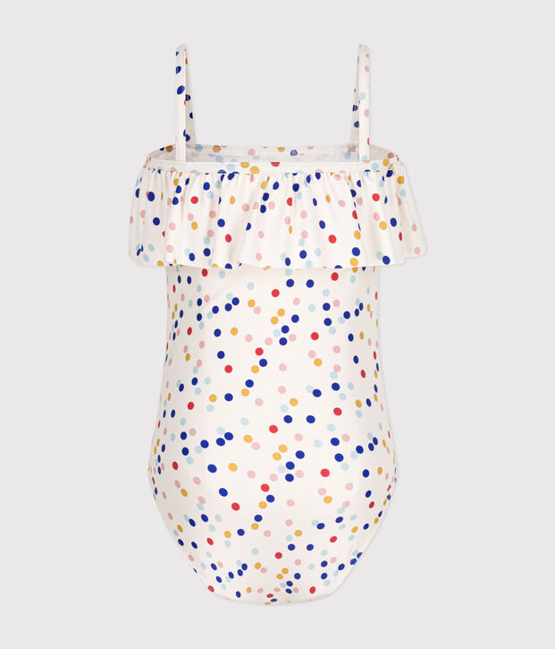 Ba&ntilde;ador estampado para ni&ntilde;a blanco/multicolor