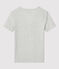 Camiseta ICONICA de algodón con cuello de pico para mujer gris BELUGA CHINE