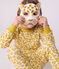 Pijama tipo disfraz infantil de algodón con estampado de leopardo blanco MARSHMALLOW/blanco MULTICO