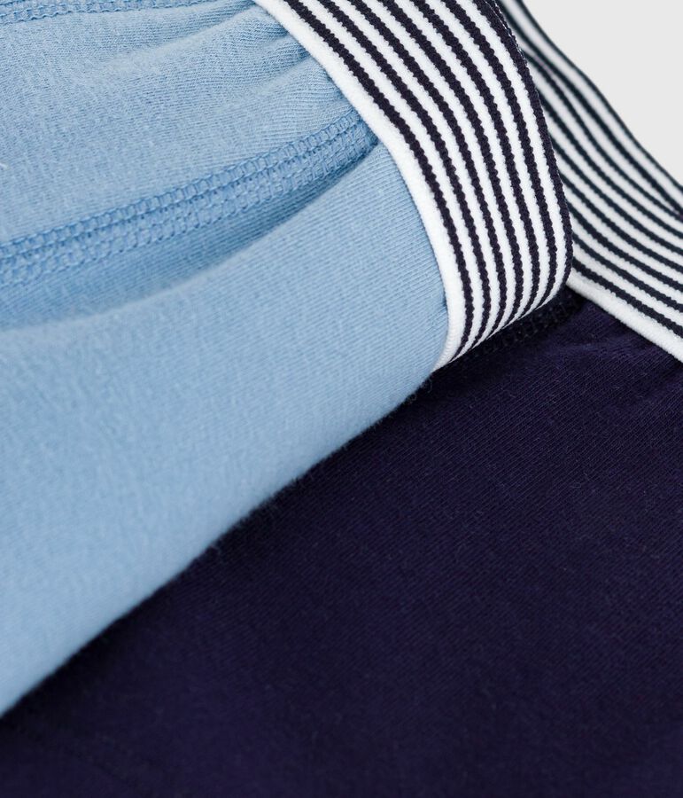 Juego de b&oacute;xeres infantiles lisos de algod&oacute;n y elastano multicolor