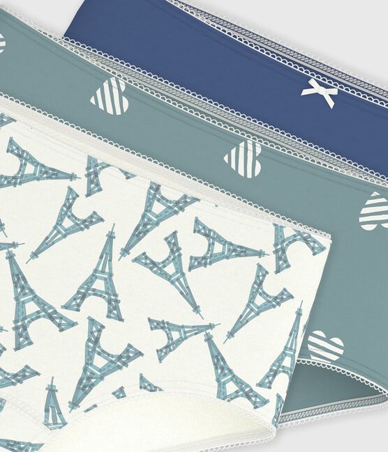 Juego de culottes infantiles de algodón con estampado variante 1