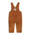 Peto para bebé niño en terciopelo stretch marron CUIVRE