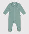 Pijama de terciopelo para bebé verde PAUL