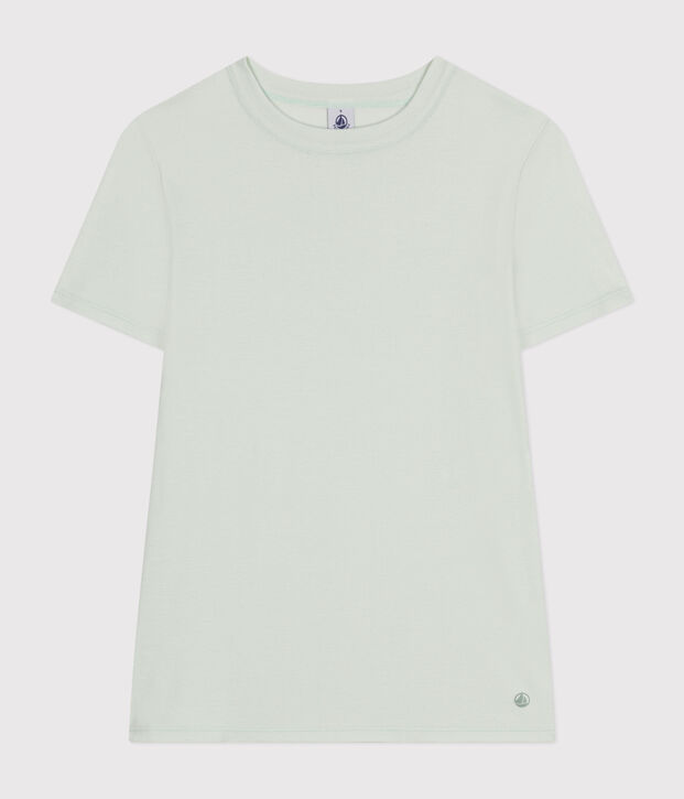 Camiseta L'Iconique lisa de algod&oacute;n de mujer azul