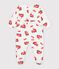 Pijama de t&uacute;bico con abertura trasera y estampado de bombero para beb&eacute; blanco/multicolor