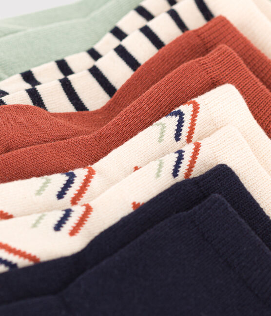 5 pares de calcetines de algodón estampados para bebé variante 1